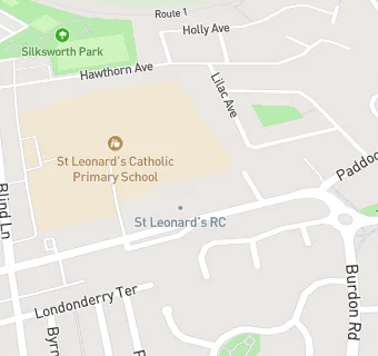 map for St Leonard's Roman Catholic Voluntary Aided Primary School