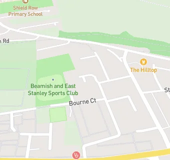 map for Beamish and East Stanley Sports Club