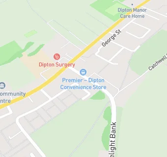 map for Dipton Workingmens Club