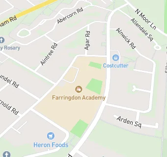 map for Farringdon Infant School