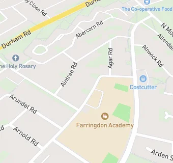 map for Farringdon Academy (Breakfast/After School)