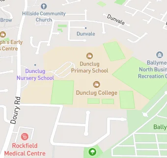 map for Dunclug Primary School