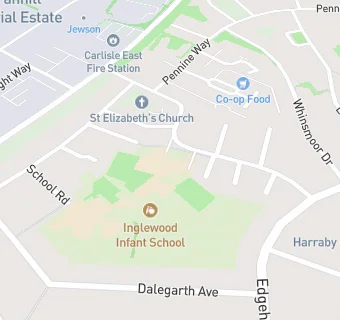 map for Inglewood Junior School