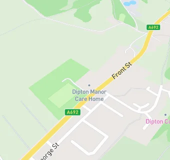 map for Dipton Manor Care Home