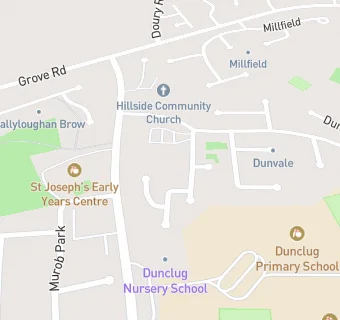 map for Dunclug Community Centre