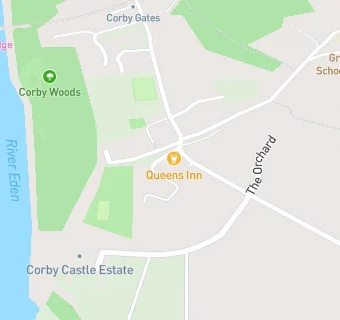 map for Great Corby Village Hall