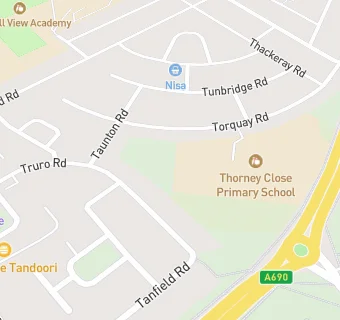 map for Thorney Close Primary School