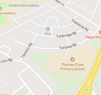 map for Thorney Close Primary