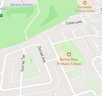 map for Barley Mow Childrens Centre