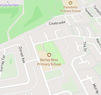 map for Barley Mow Infant School