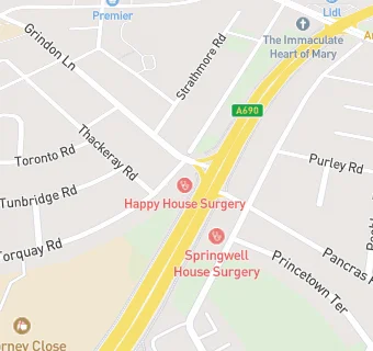 map for Happy House Surgery