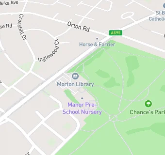 map for Morton Manor Community Centre