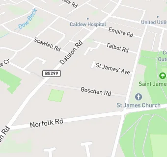 map for West End Bowling Club