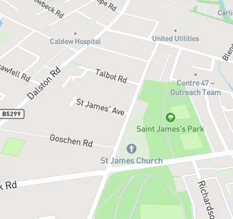 map for St James Parish Centre