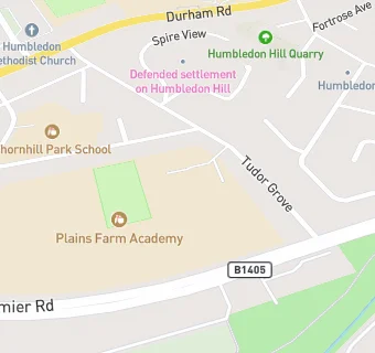 map for Plains Farm Primary School