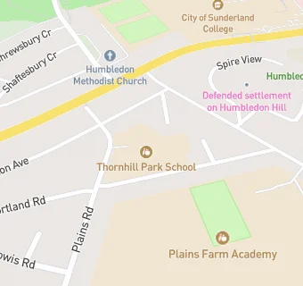 map for Thornhill Park School