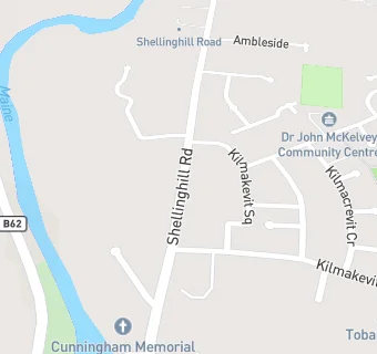 map for Cullybackey Elim Pentecostal Church