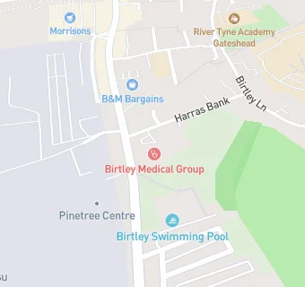 map for Birtley Medical Group