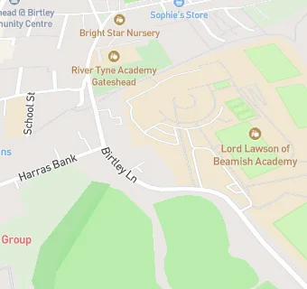 map for Birtley Golf Club