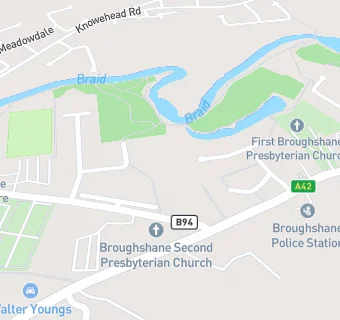 map for Broughshane B&B