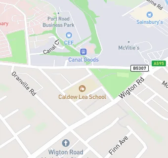 map for Caldew Lea School