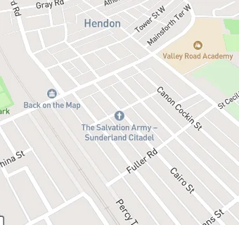 map for The Salvation Army Sunderland Citadel