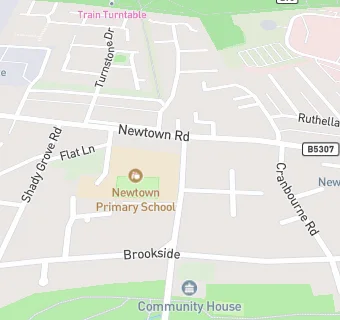 map for Newtown Community Learning Centre