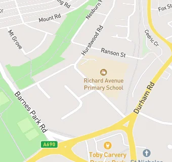 map for Richard Avenue Primary School