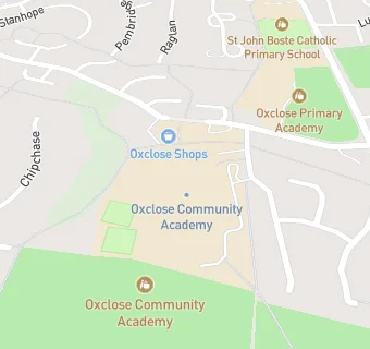 map for Oxclose Community Academy