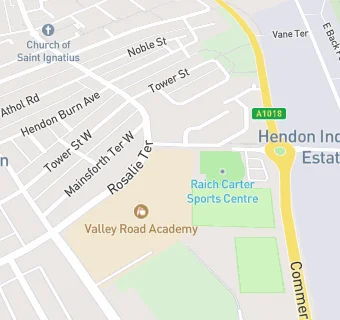 map for Valley Road Junior School