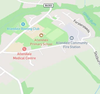 map for Allendale Primary School