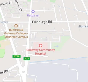 map for Dental Department - Galloway Community Hospital