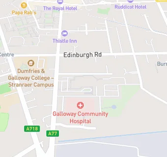 map for Waverley Medical Centre (Lochnaw Practice)