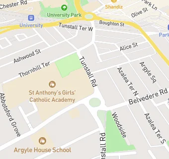 map for St Anthonys Academy