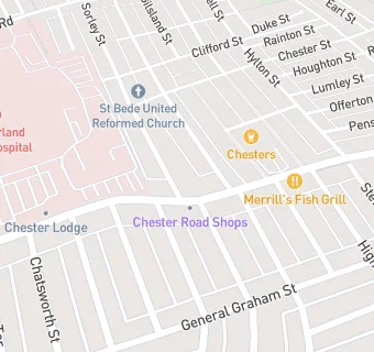 map for Sunderland West Community Centre Social Club.