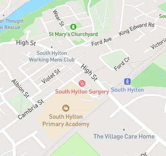 map for South Hylton Primary Academy