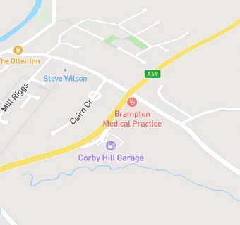 map for Brampton Medical Practice Corby Hill