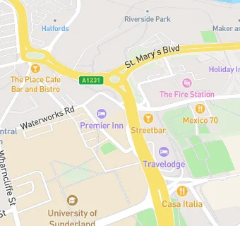 map for Premier Inn