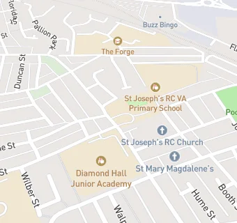 map for St Joseph's Catholic Primary School, Sunderland