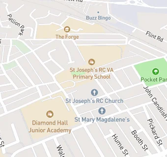 map for St Josephs Parish Centre