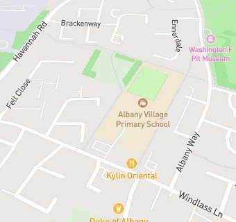 map for Albany Infant School