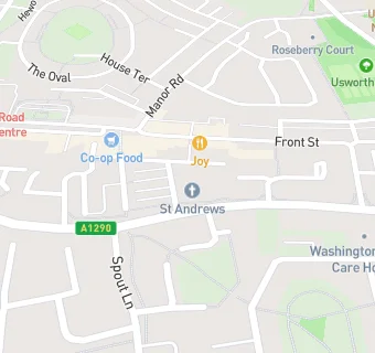 map for St. Andrews Methodist Church