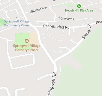 map for Springwell Methodist Church Luncheon Club