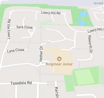 map for Kingmoor Junior School