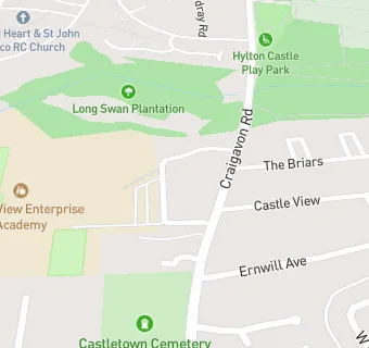 map for Castle View Enterprise Academy