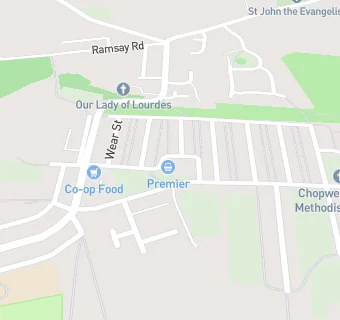 map for Chopwell Primary Healthcare Centre