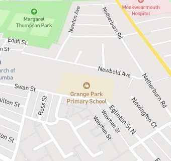 map for Grange Park Primary