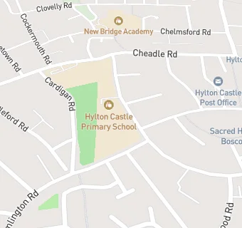 map for Hylton Castle Junior School