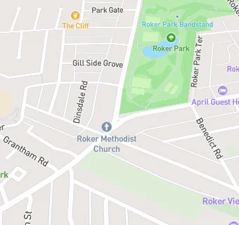 map for Roker Methodist Church