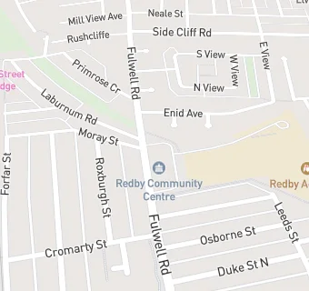 map for Redby Community Centre